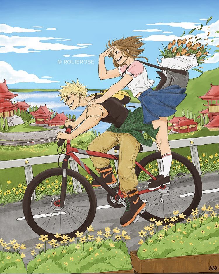 RolieRose's tweet photo. I heard it was kacchako day?? 💥💖 #kacchako #勝茶 Happy day to the best couple!! https://t.co/p04AtmYp2O