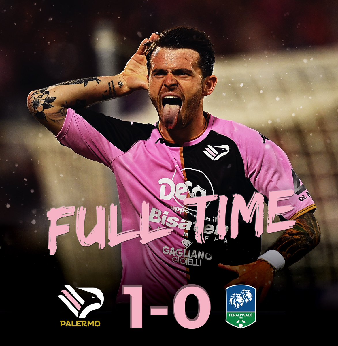 Palermofficial's tweet photo. 🦅 IL PALERMO È IN FINALE 💗🖤 https://t.co/7DrsS3ddFk