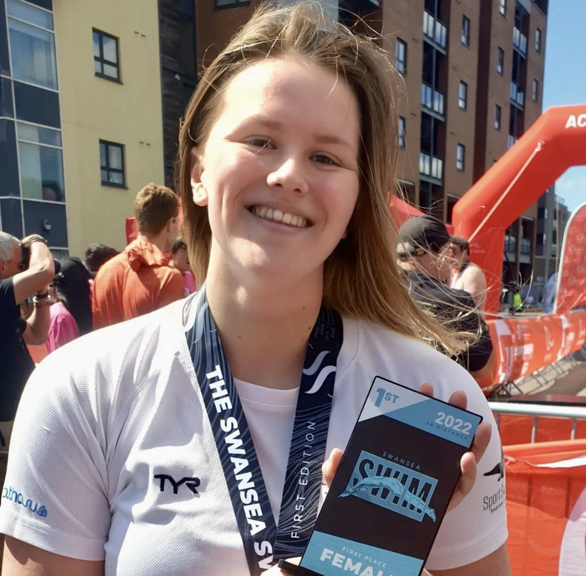 CSGsport's tweet photo. Congratulations to AIMEE STOKES
our Elite Performer Programme SWIMMER who competed in @UWTSD 
Swansea Swim in the Prince of Wales Dock SA1

Aimee🥇female🥈overall, youngest swimmer in the event

 Awesome Aimee 👏🏼

#swanseaswim 
@UWTSDsport @StudyUWTSD @aweventsteam 

@ColegSirGar https://t.co/sU4fBTBbka