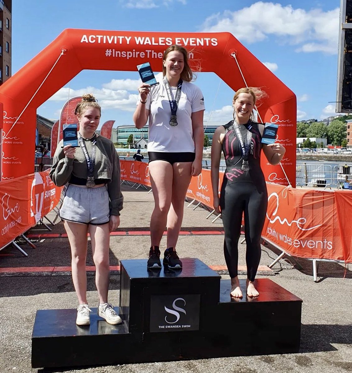 CSGsport's tweet photo. Congratulations to AIMEE STOKES
our Elite Performer Programme SWIMMER who competed in @UWTSD 
Swansea Swim in the Prince of Wales Dock SA1

Aimee🥇female🥈overall, youngest swimmer in the event

 Awesome Aimee 👏🏼

#swanseaswim 
@UWTSDsport @StudyUWTSD @aweventsteam 

@ColegSirGar https://t.co/sU4fBTBbka