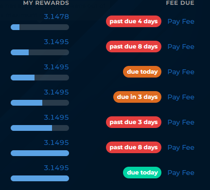 This is really stupid, I have been holding on to pay my fees till sunday and even letting them go past the date because it costs more than it makes right now! $STRNGR