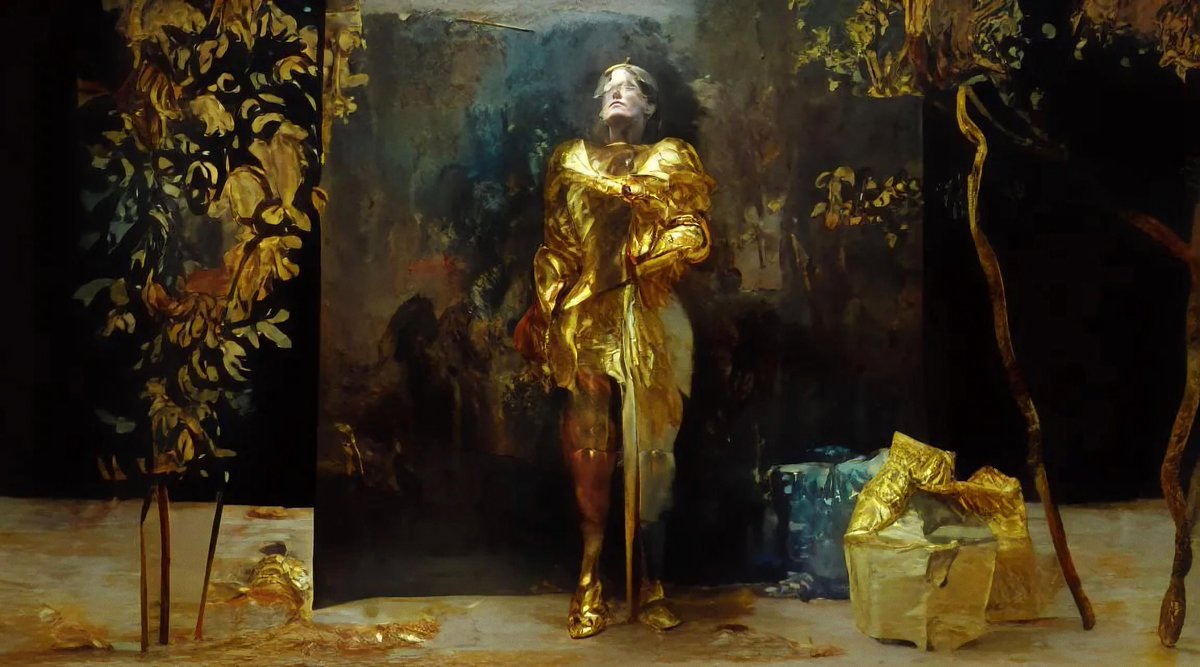 Scooped a few absolutely fantastic AI pieces on <a href="/tezos/">Tezos</a>/<a href="/objktcom/">objkt</a>. "Way," by <a href="/PasanenJenni/">Jenni Pasanen</a>, "delphic error," by @Phosphhor, "little does she know," by <a href="/i_shkipin/">Ilya Shkipin</a>, "Joan," by <a href="/al_oner_one/">Aloner One</a>. (more below 👇✨)