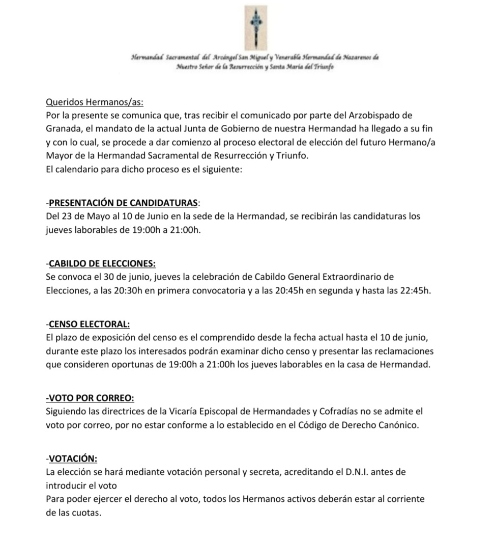 Hermandad de la Resurrección. Granada (@resurreccion_tr) on Twitter photo 