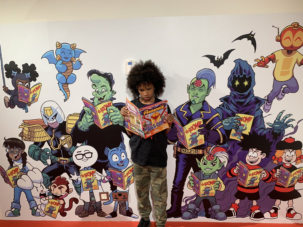 Thank you so much <a href="/TheStoryMuseum/">The Story Museum</a> and <a href="/phoenixcomicuk/">The Phoenix comic</a> for a brilliant weekend of comic fun. My 9 yr old had such an amazing time at the workshops on Saturday and loved the signings and being able to meet the illustrators of his favourite comic.