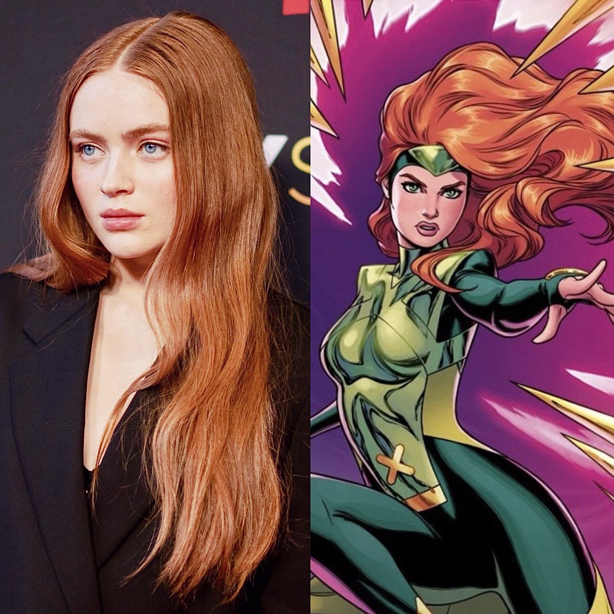 heroichollywood's tweet photo. Sadie Sink for the MCU’s Jean Grey. 🙏 https://t.co/JeX4XwF8YF