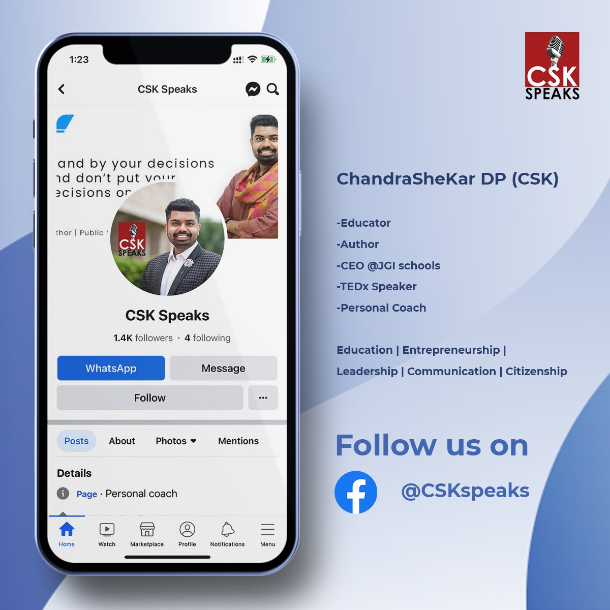 csk_speaks's tweet photo. Visit - https://t.co/iOvk6wG3iH to know more about us!
Follow - @csk_speaks for regular updates and learning
#CSKSpeaks #educator #education #communication #leadership #entrepreneurship #citizenship #ceo #author #edupreneur #digitalcoach #growth #success #motivation https://t.co/Zz2nEP58UN