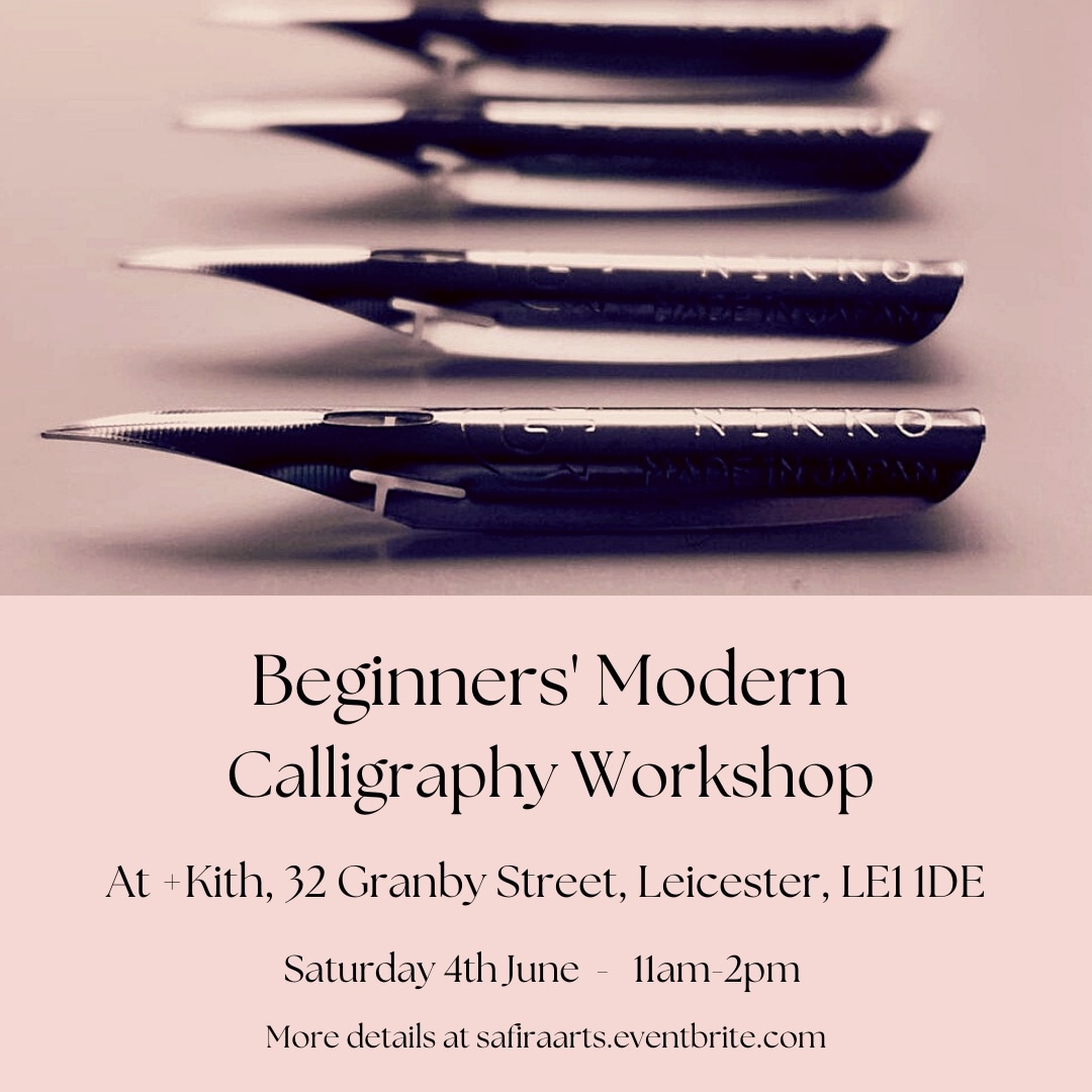 Three places remaining for class on Saturday ✒️

eventbrite.com/e/beginners-mo…

#Leicester #leicestershire #eastmidlands #leicesterevents #Calligraphy