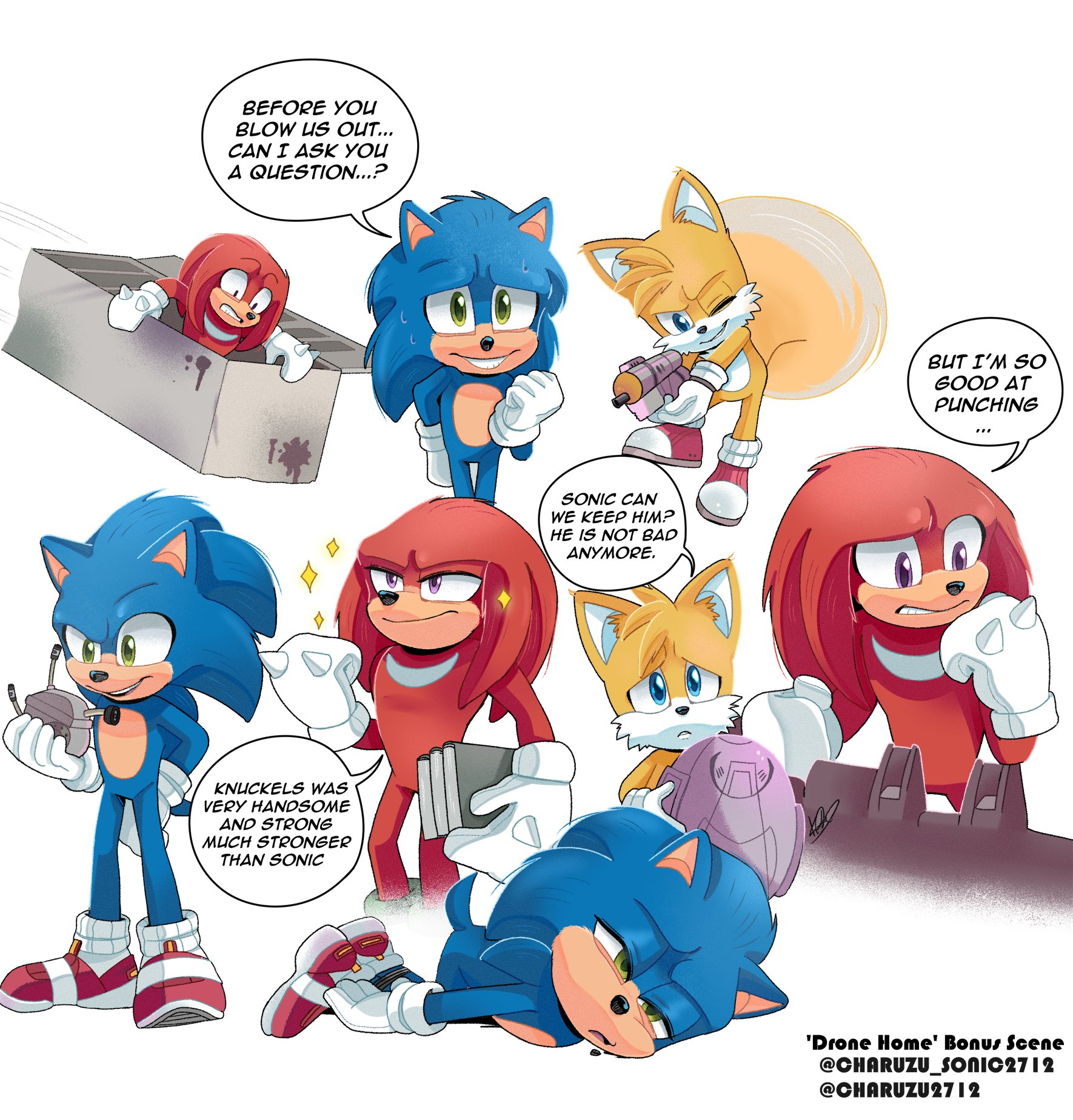 Charuzu2712 on Twitter ""Drone Home" Bonus scene doodles 💙 