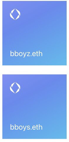 INVEST0RS's tweet photo. Any #bboy or #breakdancer that wants their $ENS ethereum wallet domain? I have 3 different stylez. First come first serve.🦾💯😎
#ensdomains #nfts #bboys #bboyz #breakdancing #redbullbcone #redbull #gamblerz #gamblerzcrew #riverscrew #rocksteady #bboylilou #bboyjunior https://t.co/gTCEpxCHii