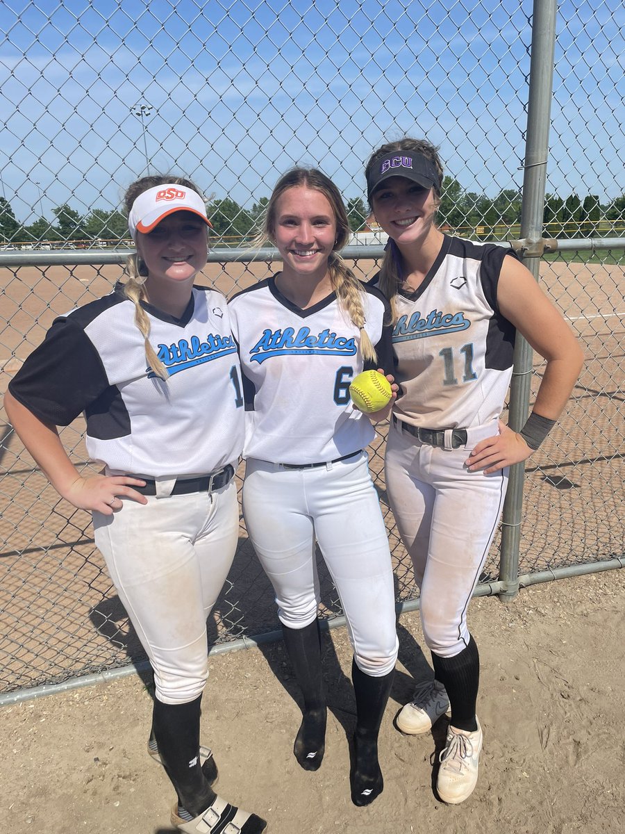 MS. PERFECT?!?!? Congratulations to <a href="/AbiGregory6/">Abi Gregory</a> on her perfect game. Final stat line: 5 IP, 0 H, 0 BB, 6 K’s🔥🔥 big shout out to our catchers <a href="/Logan_Pick15/">Logan Pickelsimer</a> &amp; <a href="/tinleylucas_11/">Tinley Lucas</a> for working hard!