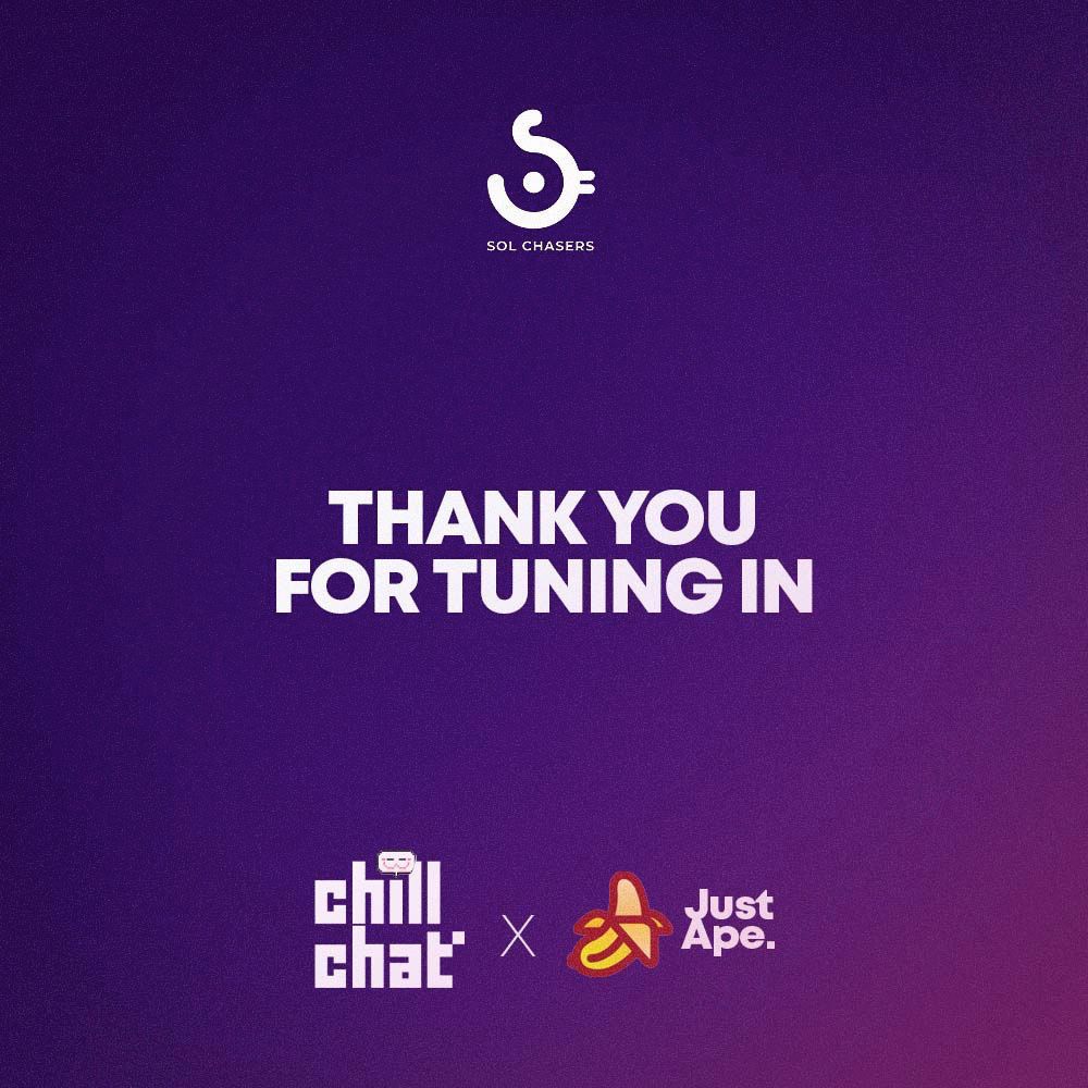 Thanks to all our 1748 friends who joined us today for Ape &amp; Chill with <a href="/justape_/">Ape. 🍌</a> and @chillchatme! 

We can't wait to do this again next week.

Spaces recording x.com/i/spaces/1dRJZ…