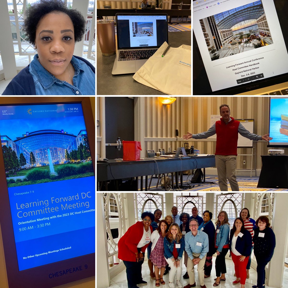 ELLEceeTEACH23's tweet photo. And so the work begins….Learning Forwards
 Annual Conference Host Committee Meeting #1 is in the books!! It was a pleasure to connect with leaders across our area as we plan out THEE BEST Learning Forward Annual Conference EVER!! #LearnFwd23 #DC23 #DMV #DelMarVa #NationalHarbor https://t.co/TMNyz13plc