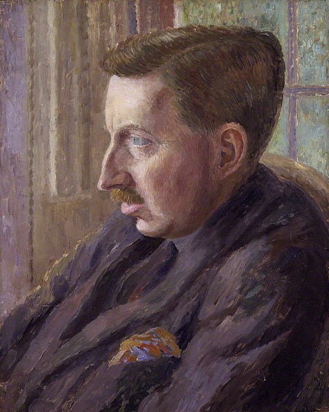 Portrait of E. M. Forster 
🎨Dora Carrington🇬🇧1925s

Forster, the famous writer (Maurice, Howard's end) was a member of #Bloomsburygroup 
Carrington wasn't a member, just the unlucky painter who falled in love with Lytton Strachey.
After Strachey died, she killed herself.