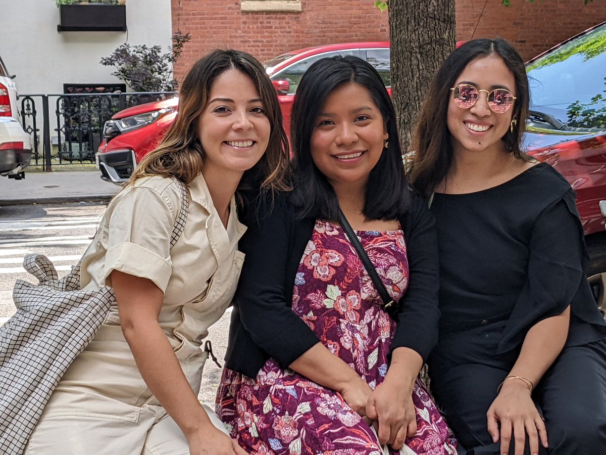 Highlight of New York? Meeting my two author friends @arelinyc & @wordsbykarina ❤️❤️❤️ & Go get their books! 🏙️ #Latinxauthors
