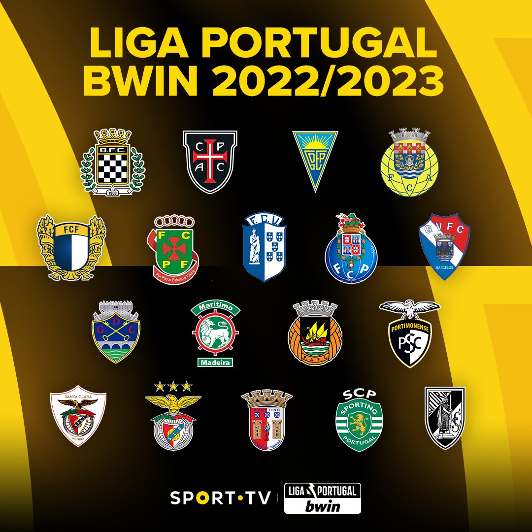 sport tv on X: Estas são as 18 equipas que vão estar na elite do futebol  português! 🤩 Ainda é cedo, mas… prognósticos? 👇 #sporttvportugal  #LIGAnaSPORTTV #ligaportugal #ligaportugalbwin  / X