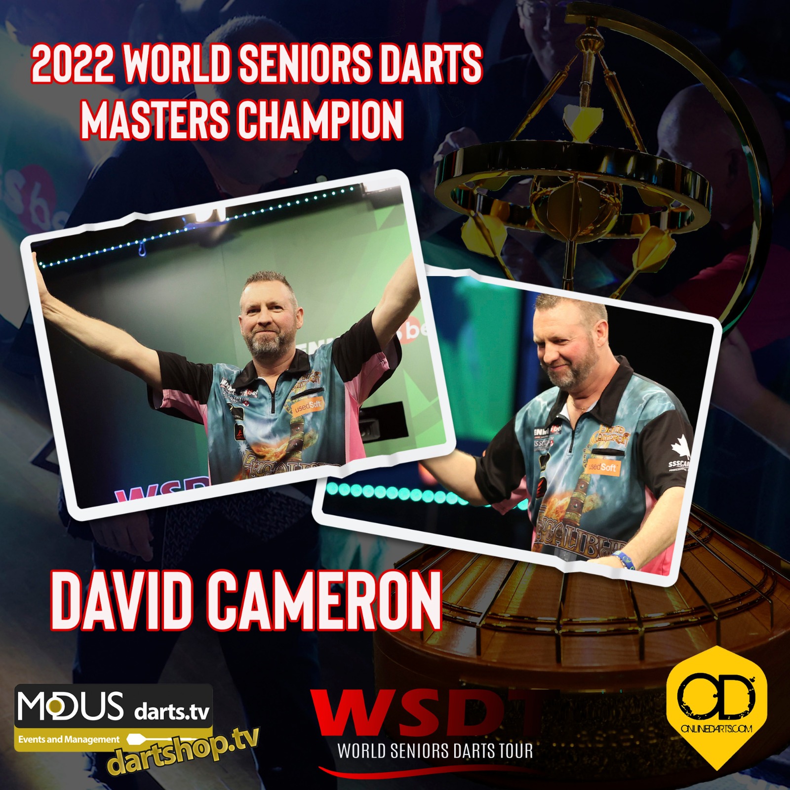 Online Darts on Twitter "2022 WORLD SENIORS DARTS MASTERS CHAMPION