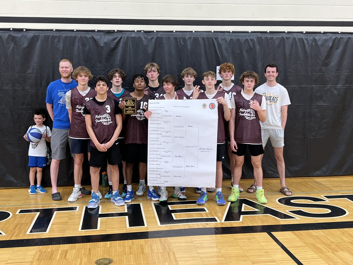 Congratulations to the Millard North! 2022 NBCA/NBDA Freshmen State Tournament Gold tournament Champions!