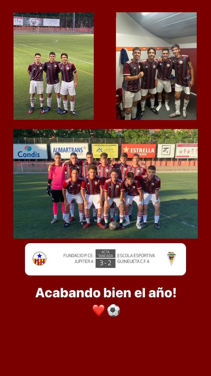 Cerramos el ciclo de Fútbol Base con una muy buena victoria pero tristes por no lograr el objetivo.

Gracias a entrenadores y compañeros con los que he compartido este tiempo, seguimos!! ❤️