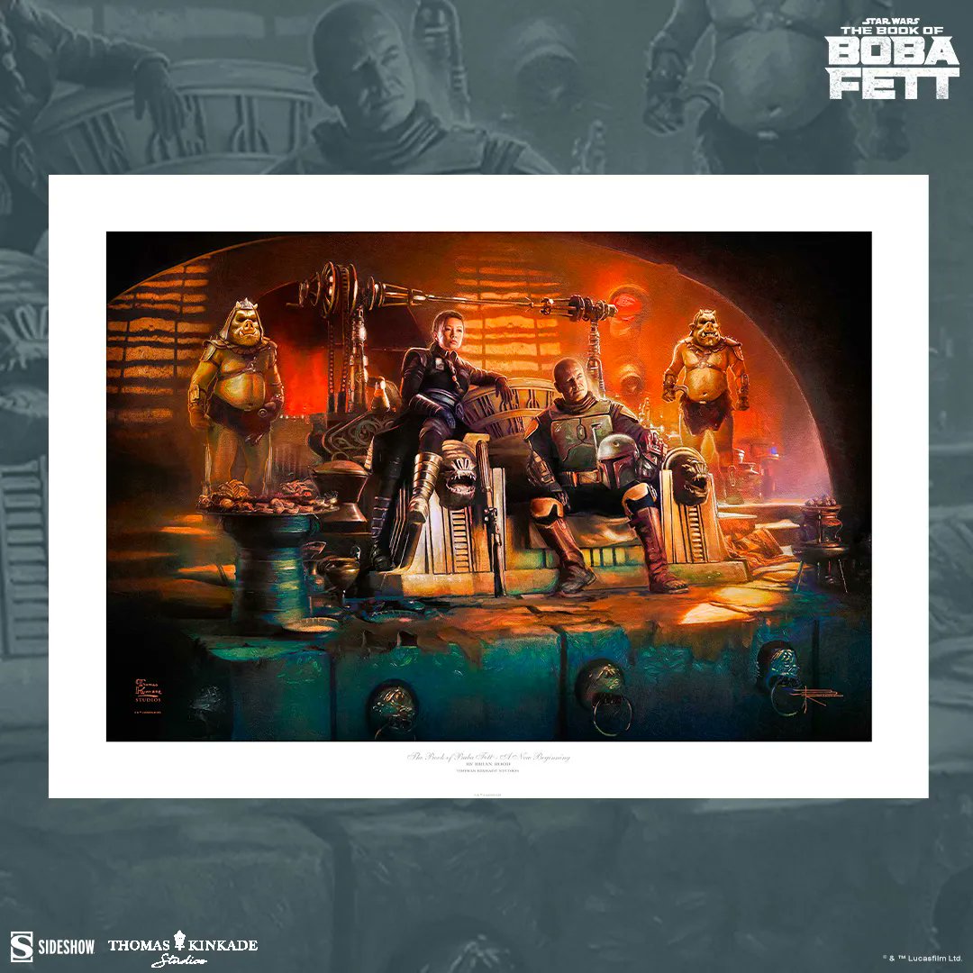Sideshow Fine Art Prints (@sideshowfineart) on Twitter photo Boba Fett™ is preparing to run things his way on Tatooine™ the The Book of Boba Fett™ - A New Beginning Fine Art Print by <a href="/ThomasKinkadeCo/">Thomas Kinkade</a>. This powerful print is available for pre-order NOW!
buff.ly/3GqDk5I
#StarWars #TheBookOfBobaFett Boba Fett™ is preparing to run things his way on Tatooine™ the The Book of Boba Fett™ - A New Beginning Fine Art Print by <a href="/ThomasKinkadeCo/">Thomas Kinkade</a>. This powerful print is available for pre-order NOW!
buff.ly/3GqDk5I
#StarWars #TheBookOfBobaFett