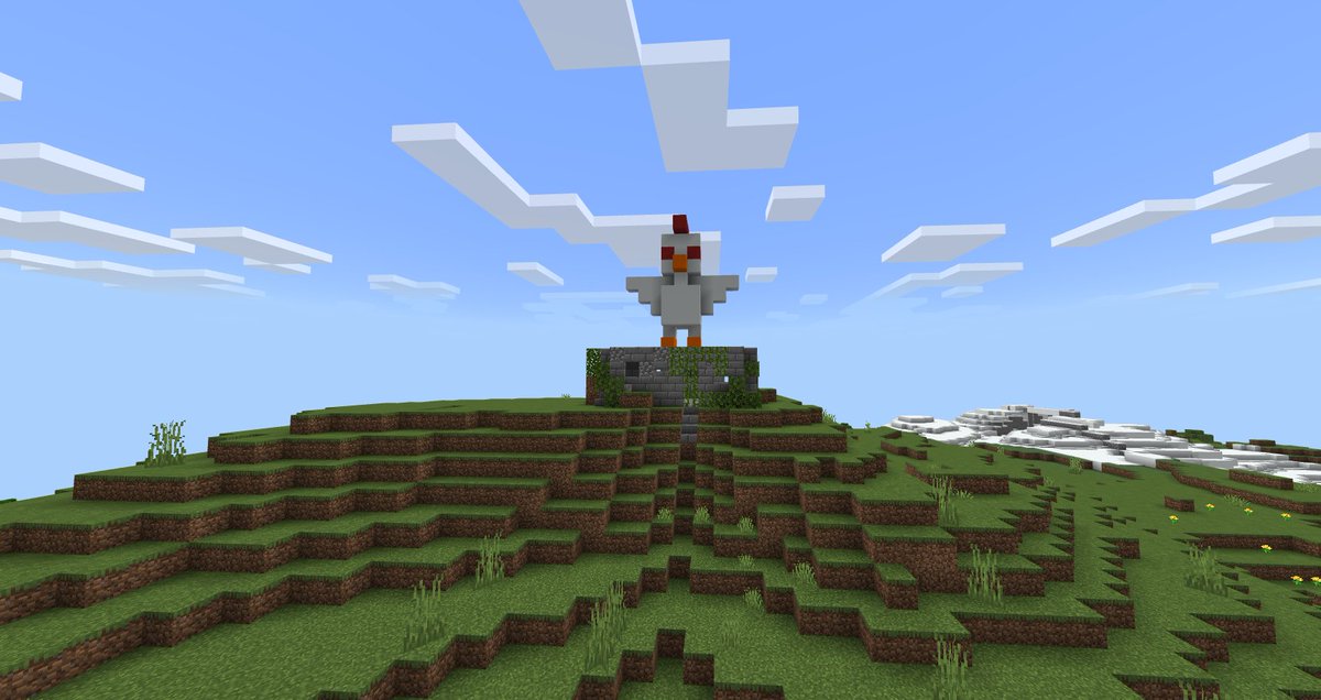 CaffeinatedOwl7's tweet photo. One of the many mysteries that can be found on Shadowlands SMP. #minecraft #minecraftserver #minecraftshadowlandssmp #minecraftshadowlands #minecraftchicken #minecraftgiantchicken #minecraftsecrets #minecraftbedrock #minecraftbuilds https://t.co/36G09PW6Nf