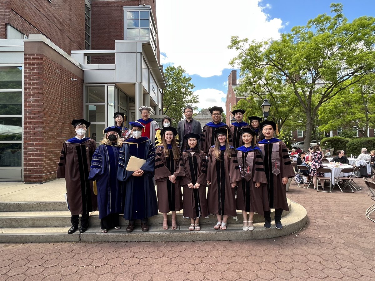 TongCai15's tweet photo. Celebrate my graduation today !!@BrownUniversity I got a PhD degree in Chemistry @chematbrown and a Master degree in PRIME @PRIMEProgram by Open graduate education @BrownGradSchool Really thank my family, my professors, my classmates, my friends and all of you who helped me! ! https://t.co/R8DKzGpdA5