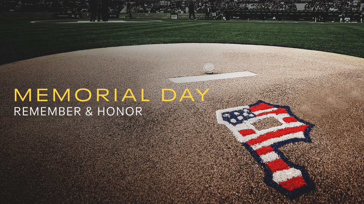 Pirates's tweet image. Today we remember and honor those who made the ultimate sacrifice for our country.

#MemorialDay