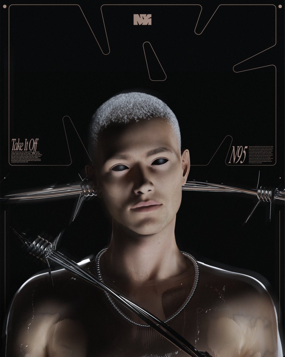DiggyArt's tweet photo.  i'm Back 
204 // Take it off
Drop a comment what do you think of this artwork 
#3dart #posterdesign #chrome #digitalart #nftart https://t.co/Uj4VaPbw8n