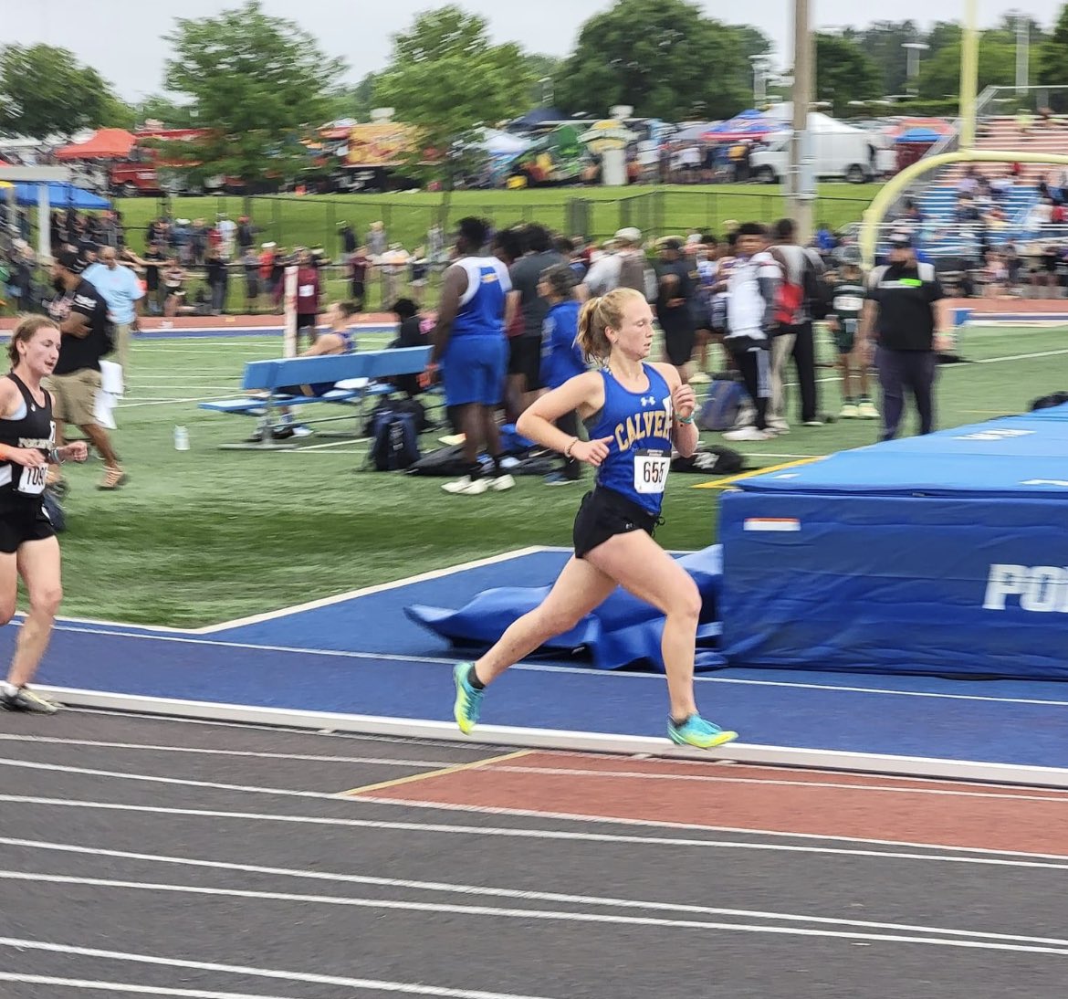 Calvert High’s Track Team had an awesome day at State’s. Boys came in 3rd and almost every qualifier scored 💙💛💙