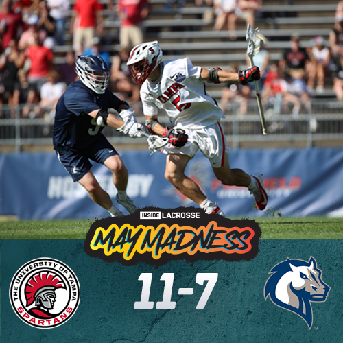 Inside_Lacrosse's tweet photo. FINAL: @TampaMLax WINS ITS FIRST-EVER TITLE!

Four points from Daniel Fitzpatrick and four goals from Cole Willard helped the Spartans complete a perfect 21-0 season! 

Scoreboard: https://t.co/oyoSEStzJs https://t.co/Sa1t3sX8AP