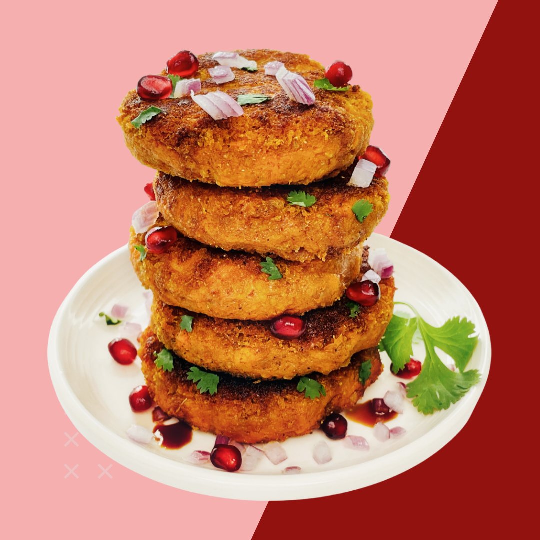 Aloo Tikki Chaat inspired Patties 🤩

A traditional Indian snack, traditionally used with mashed potatoes and flour.

Our high-protein &amp; flourless take is quick to make. The spices of the Indian Masala Blend pair really well with the sweetness &amp; earthiness of the sweet potato. 🍠