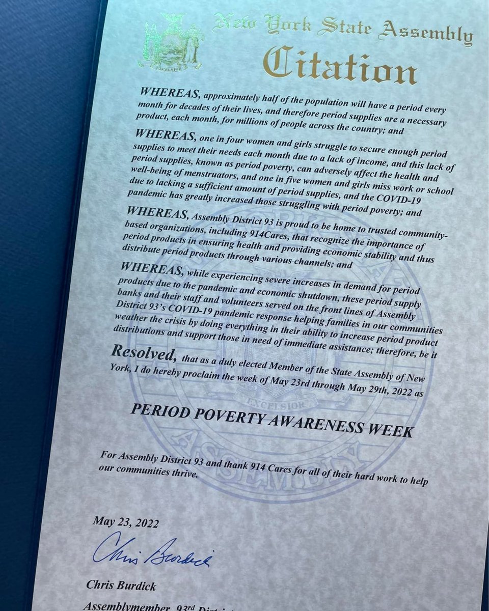 periodsupplies's tweet photo. As we wrap up Period Poverty Awareness week, we need to share proclamations our allied programs received from state and local officials. These officials recognize PPAW and the importance of ending period poverty in their community. https://t.co/2Qw8M69rIo