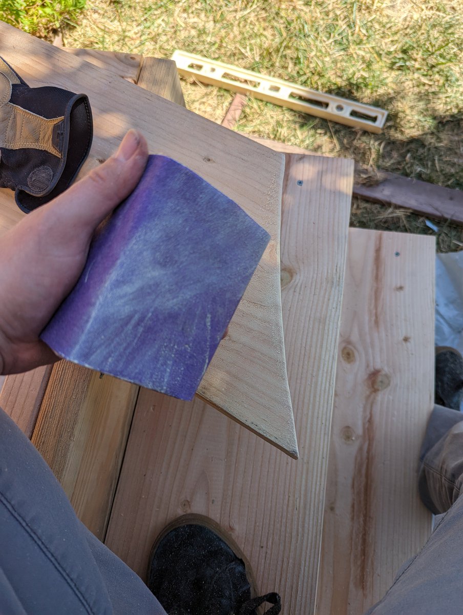 Sanding. Reminded that <a href="/jefflembeck/">Jeff Lembeck</a>  actually enjoys this