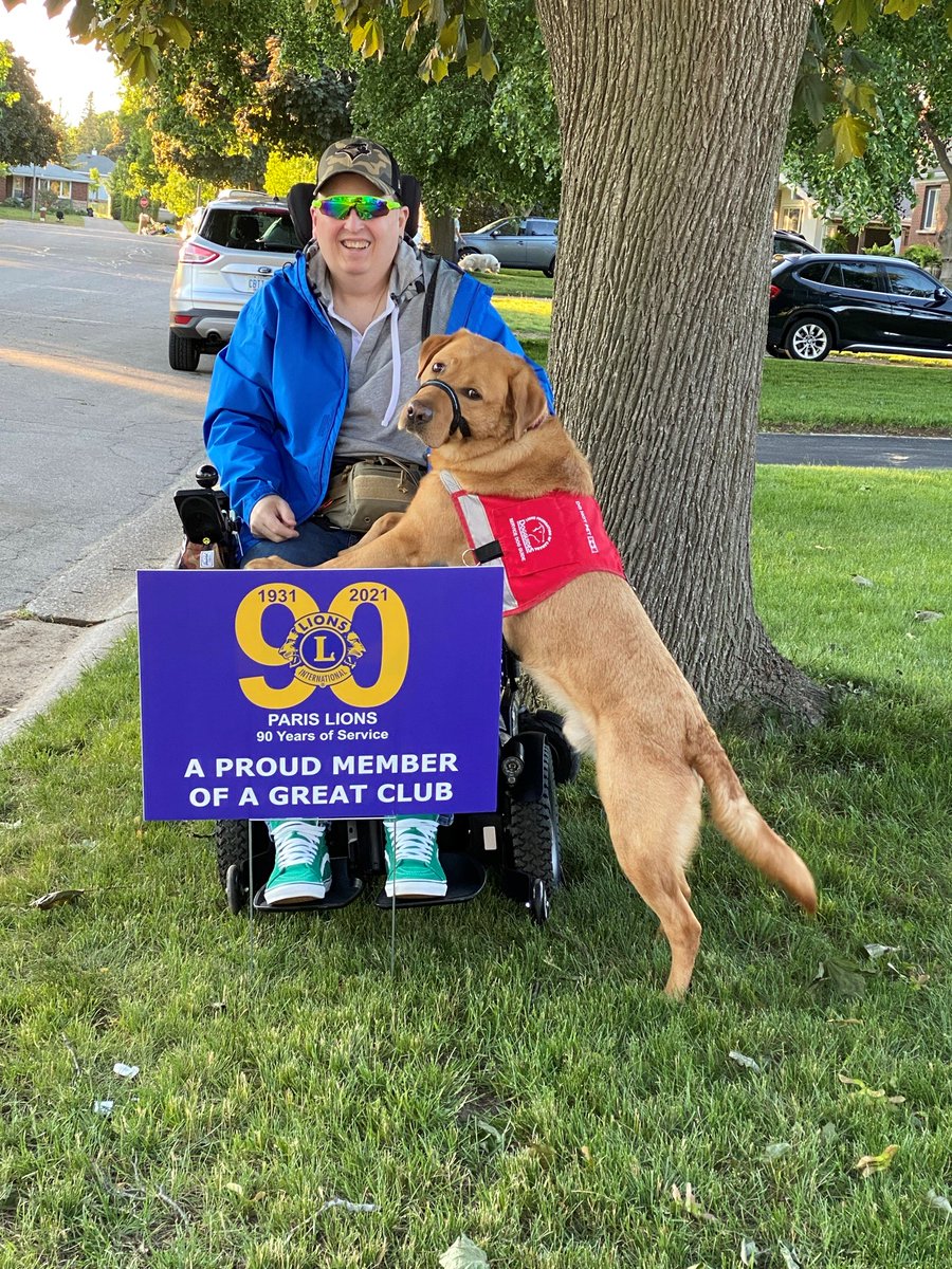 ParisONLions1's tweet photo. Please support Pet Value Walk for Dogguides (Virtual Paris). Meet Rutger, Phil's constant companion for the last 4 years. Dogguides helping Canadians with disabilities.
https://t.co/6dekTwIley
#dogguides #virtualparis https://t.co/ymCZ5iCBrN