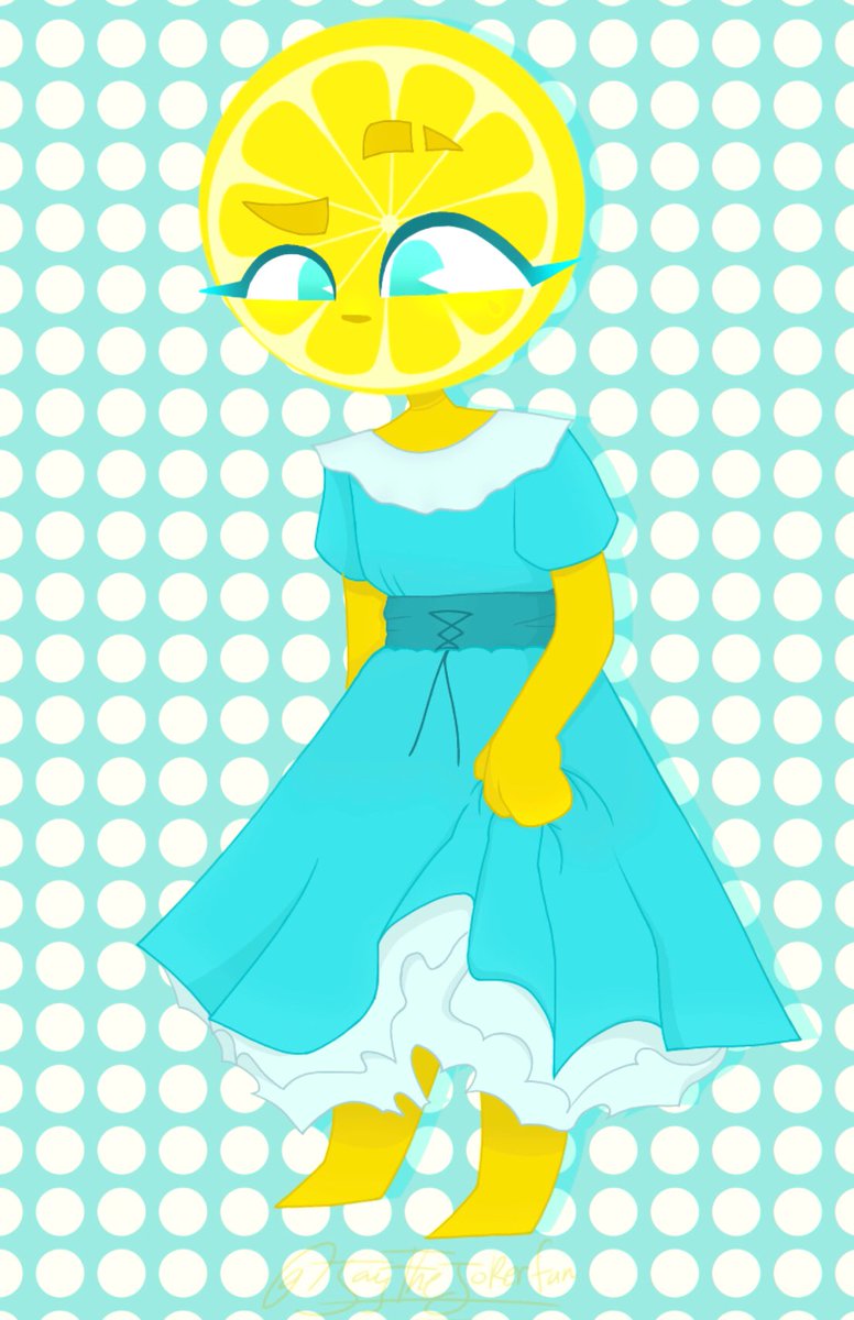sadbcff1970's tweet photo. My object head oc 🍋 #lemon #art https://t.co/5YEDHryIT4