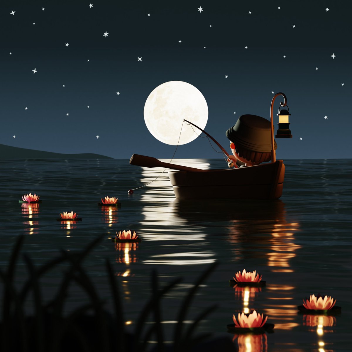 Nyolings's tweet photo. nights like these we just reflect on how much we love each and everyone of you, good night.. 🎣✨ https://t.co/z7ilK04twq