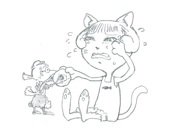 @MHBuq3dNPqNFEgF いちばん初めに猫と出会ったのは鳥ですね。
鳥が猫から釣った魚をもらってきている時点ではまだ3匹がいっしょにいないので、揃うのはけっこう後だったのかもしれないです。 