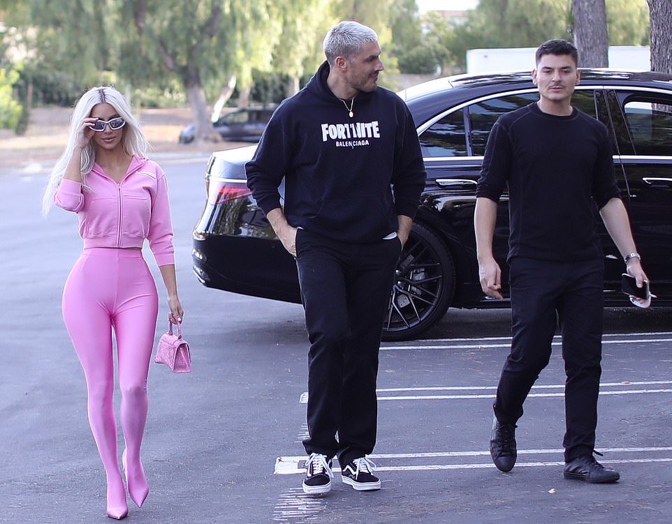 Kim Kardashian in Yoga Pants in LA