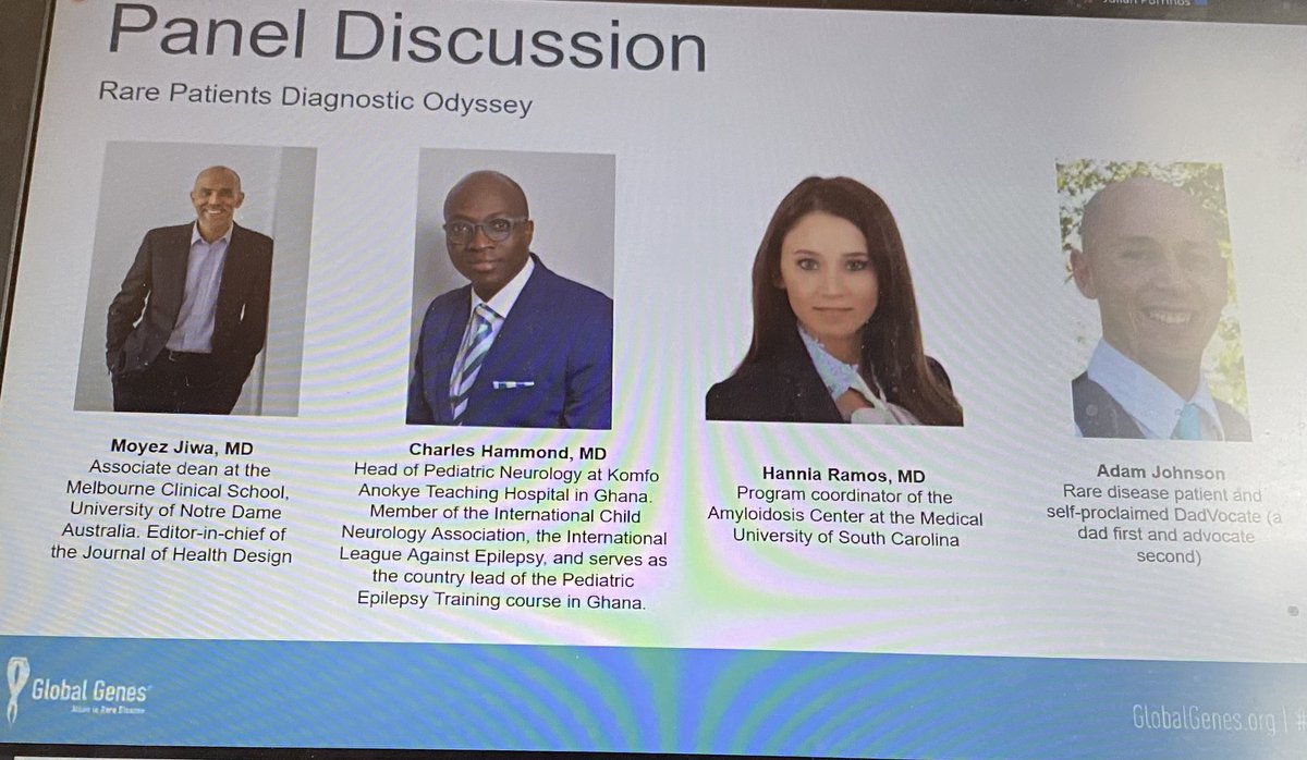 RareDiseaseDad's tweet image. What an honor to be a part of this panel discussion with the incredible trio of Dr. Jiwa, Dr. Hammond, &amp;amp; Dr. Ramos! 

I love the @GlobalGenes #RareCompassionProgram, which connects med students with #RareDisease patients/families. 

Learn more here:
globalgenes.org/compassion/