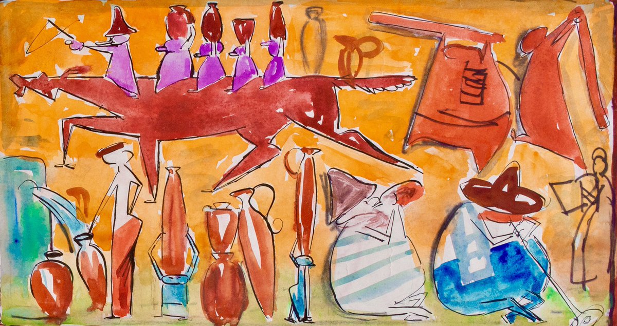 🏺 «Sigmund, no thanks» by R. Bassoli is out now.

👉 Get it here: opensea.io/assets/ethereu…

#NFTCommunity #nftcollector #NFTProject #NFTdrops #opensea #OpenSeaCollection #NFTMarketplace #contemporaryart #SURREALISM #watercolor #tfgp