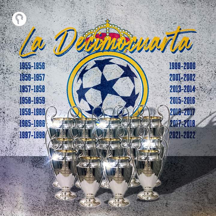 Andra_Avriangga's tweet photo. La Decimocuarta 14 🏆

Real Madrid masih menduduki tahta di Eropa dengan mengemas 14 gelar Liga Champions.

#RAJAEROPA🤴🏻
#HALAMADRID
#DNAUCL https://t.co/w0SLO3bIKC
