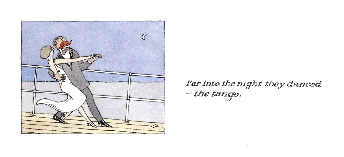 GoreyCards's tweet photo. Serious Life: A Cruise (1992) by Edward Gorey from Amphigorey Again
https://t.co/RK6xBp3K0Z
#EdwardGorey #SeriousLife #AmphigoreyAgain #dance #tango #boat #ship #cruise #mustache #illustration #ad https://t.co/pz21qHDDbs