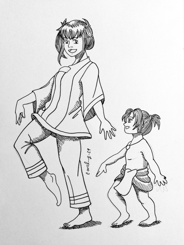 carol_y_24's tweet photo. Mi último dibujo entintado.

A este dibujo le tengo mucho cariño, solo de verlo me siento alegre. La hermandad, el cariño y la lealtad entre ellos. 
#OnyxEquinox #OnyxEquinoxS2 @Crunchyroll @crunchyroll_la @sofiaealexander #OEquinox https://t.co/tKXI8EnO2x