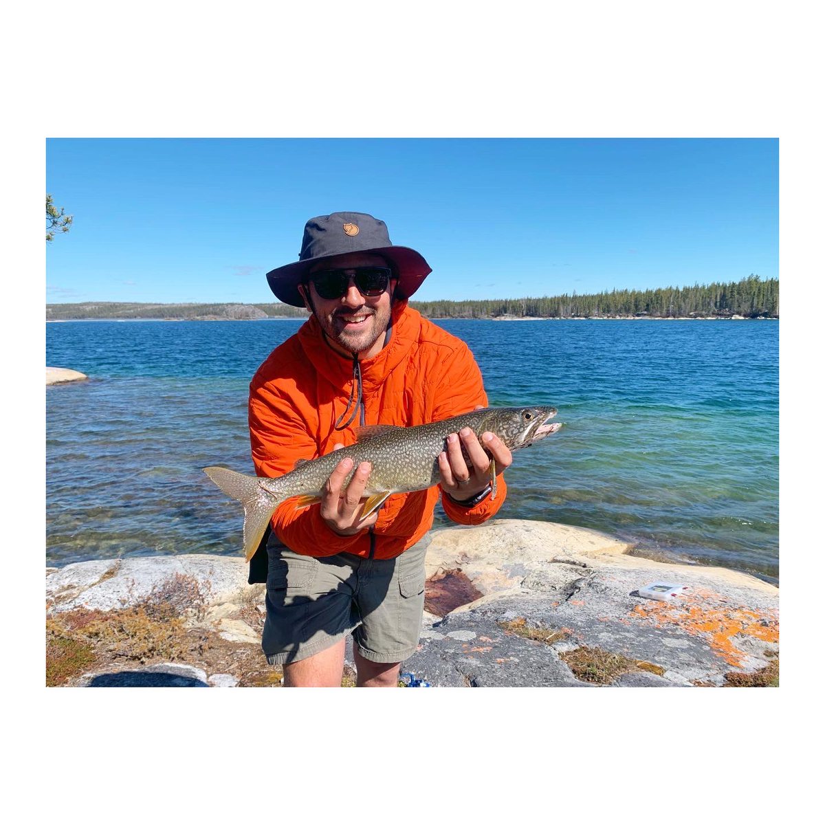 wgagnon's tweet image. went for a canoe w my buddy Kyle— he got us a trout for lunch! this sweet moment in time between winter &amp;amp; summer when the mosquitos haven’t yet figured out where to get their lunch. I’m so glad I pushed my Montreal trip! #funemployed #nwt #hiddenlake
