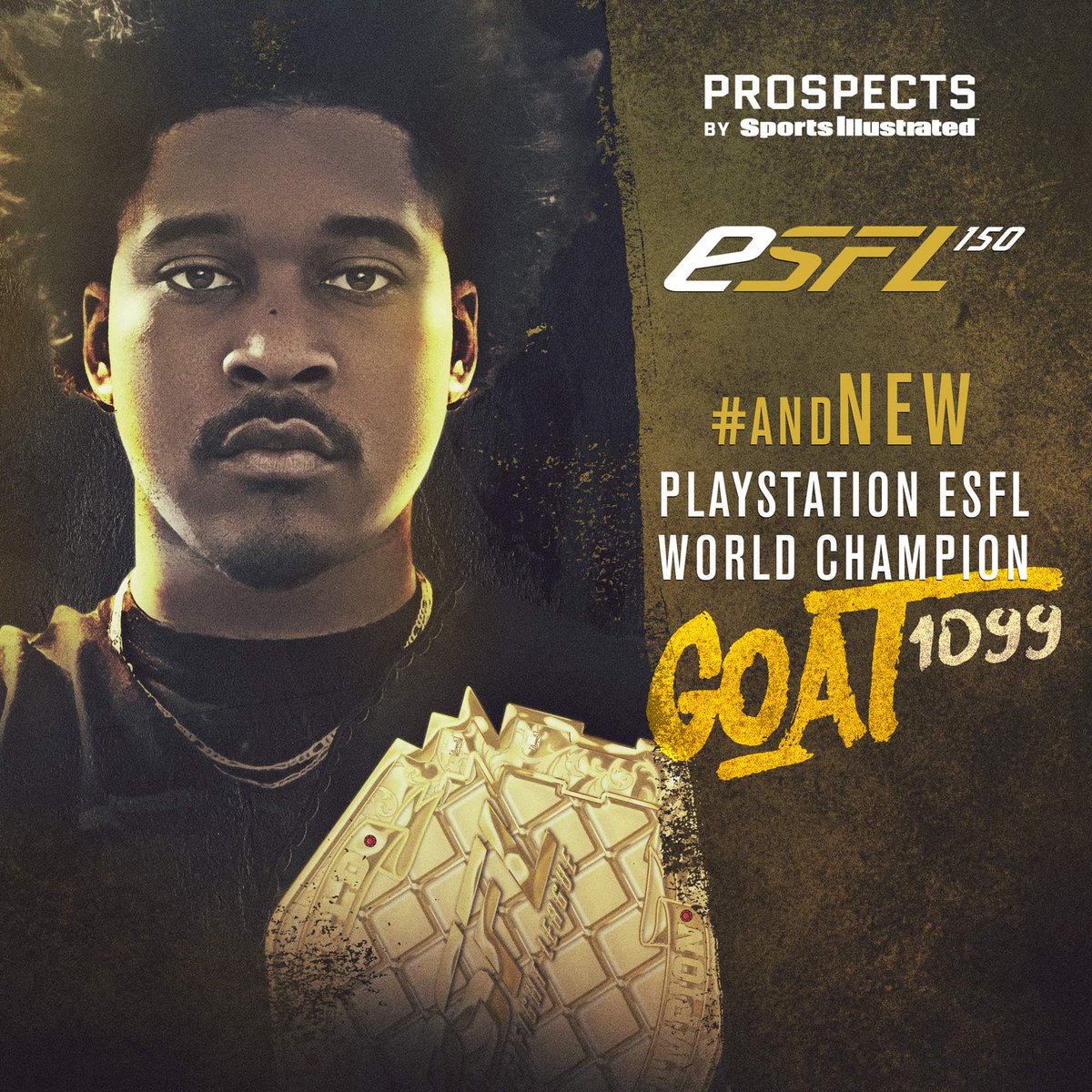 ESFLGaming's tweet image. Congratulations to the 4x ESFL Champion @GOAT1099. 🥇🏆🐐

#ESFL150 #andNEW #4time