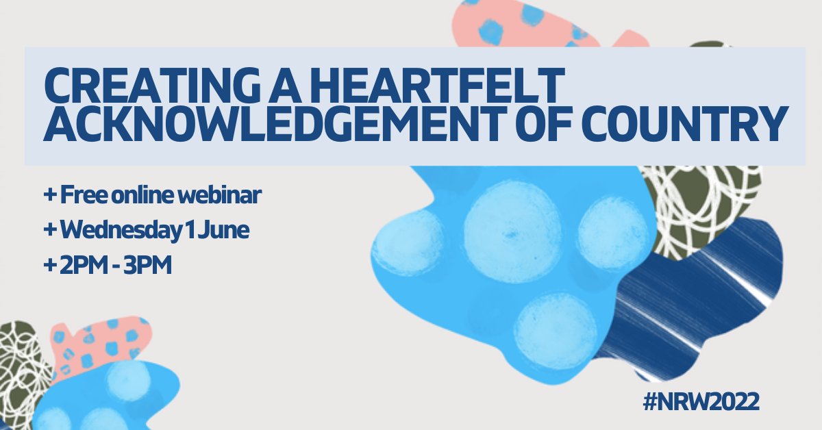 UniMelb's tweet image. For #NRW2022, join us in this interactive workshop where First Nations woman, cultural consultant and educator Jem Stone will be guiding us through ways we can all create change by learning to make a heartfelt acknowledgement to Country → unimelb.me/3wXSa0y