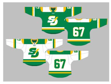 PCAHAMain's tweet photo. The South Delta MHA @SDMHA Jersey change was also approved at the #PCAHA AGM today - check these beauties out! https://t.co/gBK94rViE0