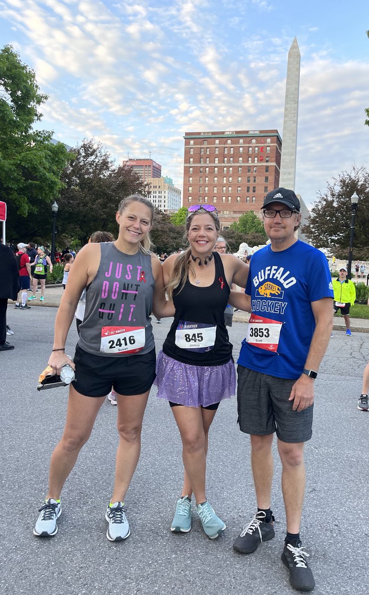 jackeyd's tweet photo. Congrats to my cousin Sue @SueGoudy on completing her first 1/2 marathon &amp;  to my brother for an amazing finish time on your half as well.#runningfam   @BuffaloMarathon https://t.co/0YSyIYh1ln