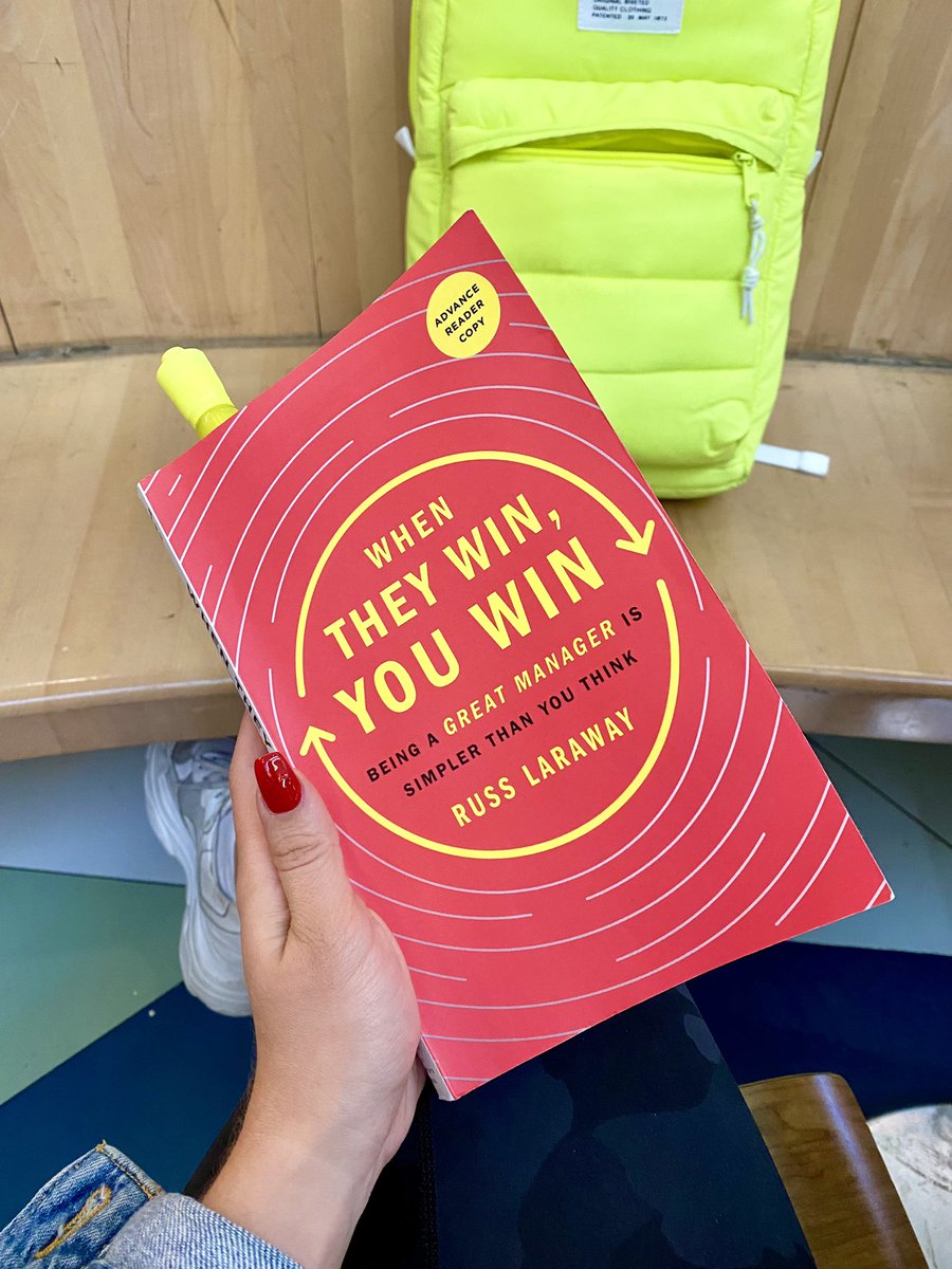 .<a href="/TheyWinYouWin/">When They Win, You Win</a> is one of those books I just can’t stop reading (and highlighting) 🤩

Thank you for the advance copy <a href="/ral1/">Russ Laraway - bityl.co/Avma</a> 🙏 can’t wait for every manager at <a href="/fellowapp/">Fellowapp</a> to read this!