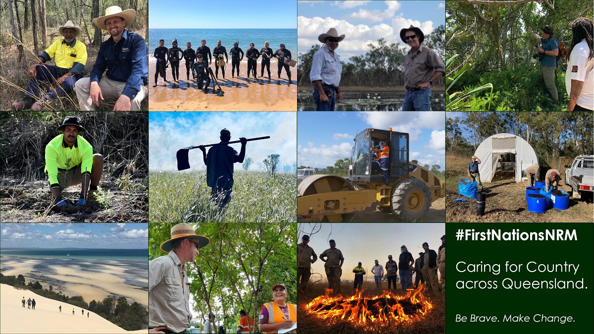 Queensland’s natural resource management (NRM) bodies are committed to empowering Traditional Owners to connect with and care for Country. Collectively, we are supporting Traditional Owner agencies to lead works on Country across Queensland. #FirstNationsNRM