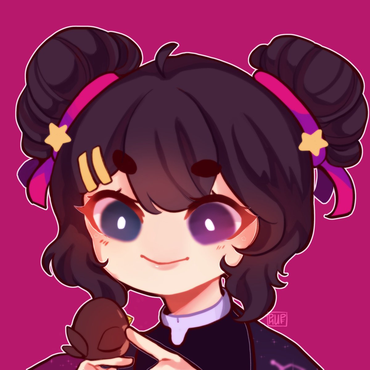 axoluci's tweet photo. then theres @PuppetMuffet who managed to turn over the art in the same day!! their art style is so cute, I literally screamed when I got the art back lolol ! definitely check them out too! https://t.co/fHpDQlYzTX